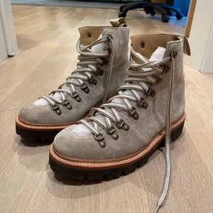 Grenson Nanette Hiking Boot, Beige, Size 38